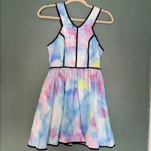 Watercolor pastel dress